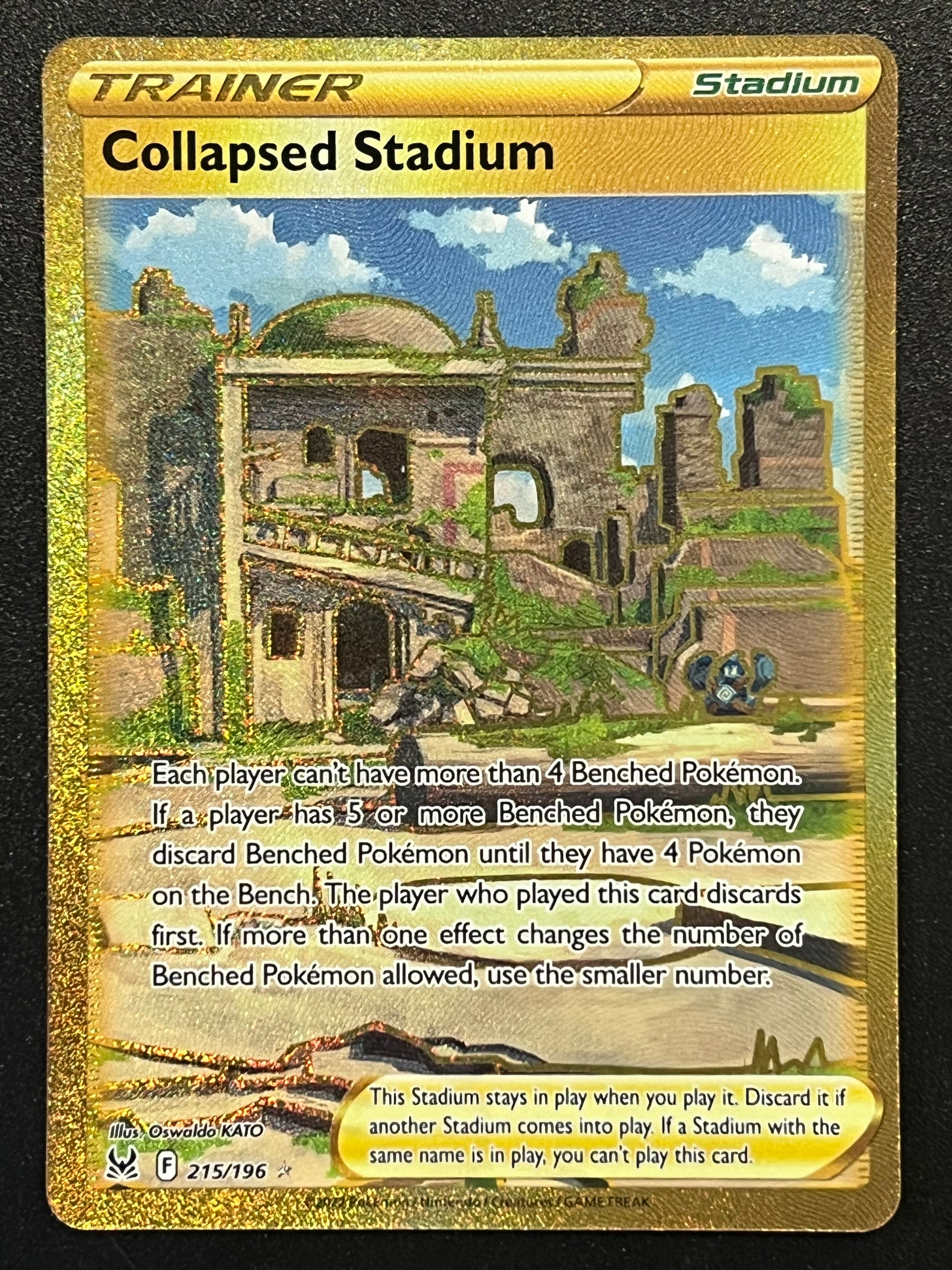 collapsed stadium pokemon card price - - 215/196 Lost Origin Oswaldo KATO SWSH11 Collapsed Stadium - 215/196 Lost