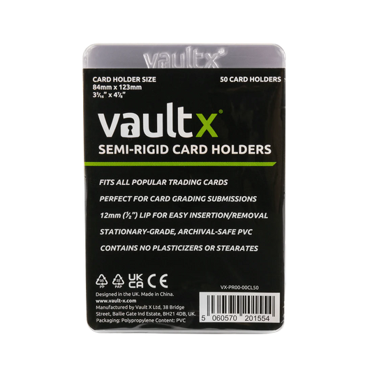 Vault X Semi-Rigid Card Holders (50pk)