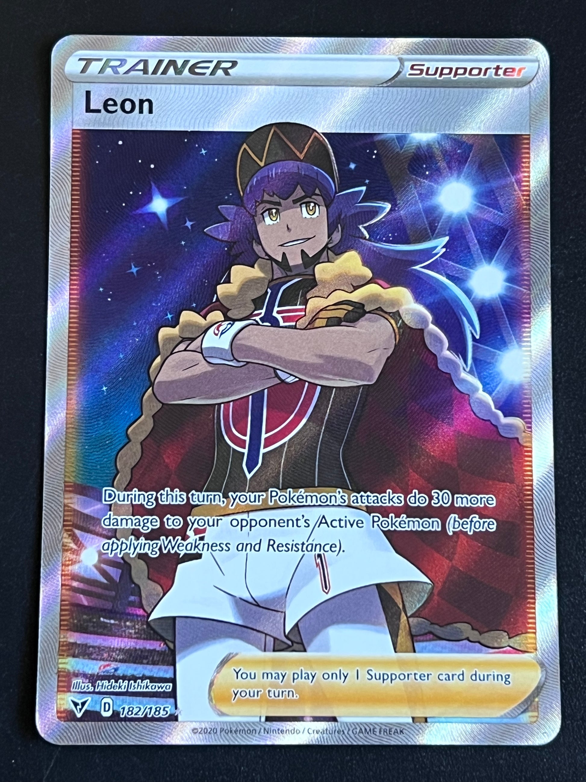 182/185 Leon - Pokmon Vivid Voltage Full Art Jarvvos 182/185 Leon - Pokmon Vivid Voltage Full Art Jarvvos