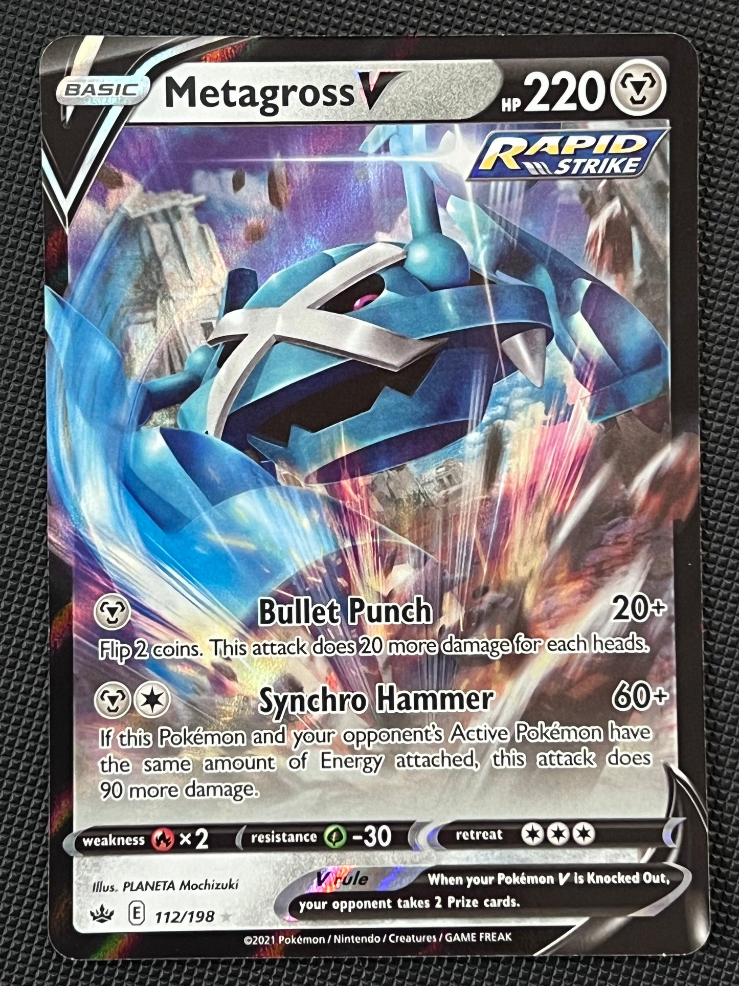 112/198 Metagross V - Pokémon Chilling Reign Ultra Rare