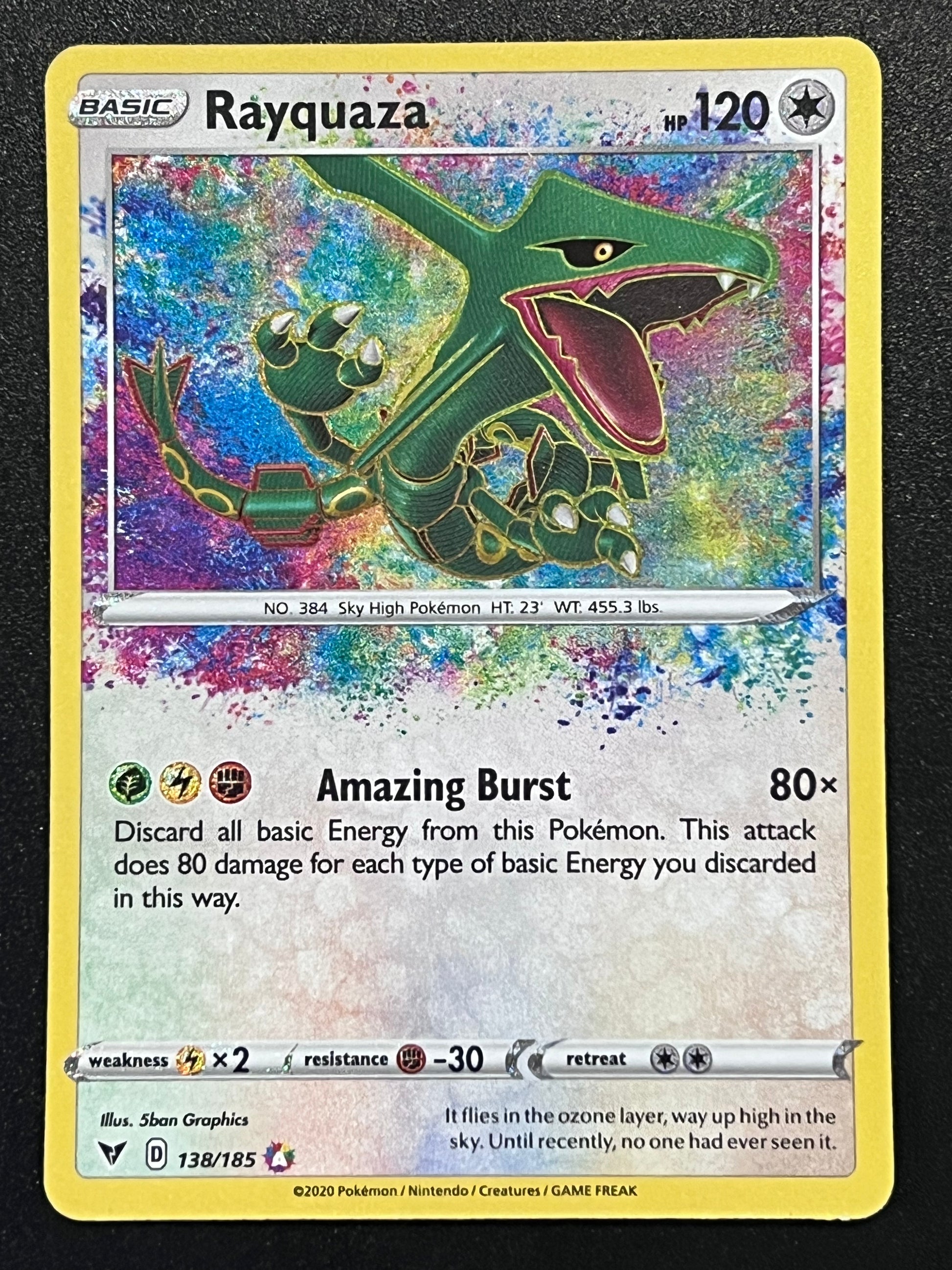 vivid voltage amazing rare cards 138/185 Rayquaza