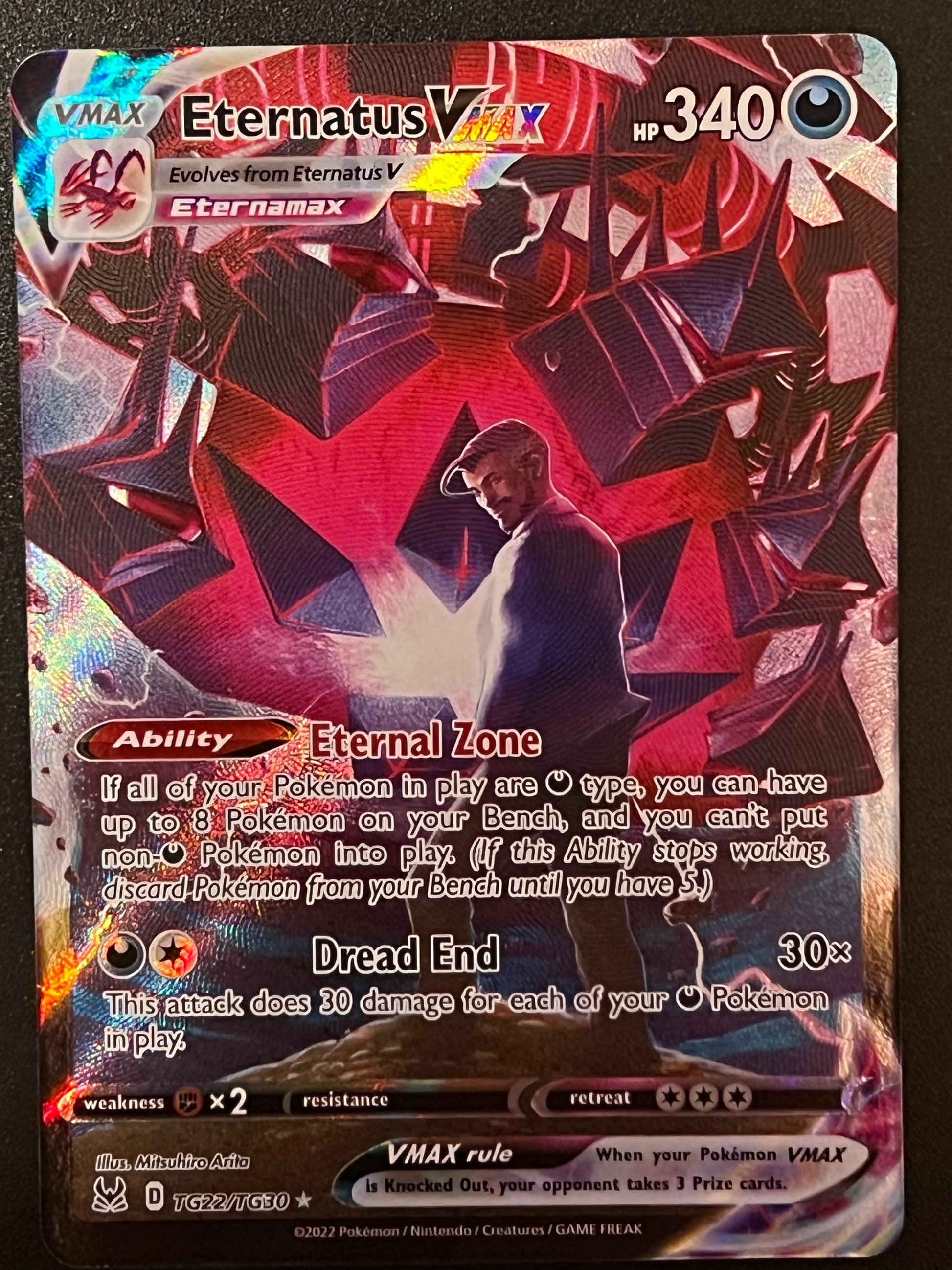 Eternatus Vmax - TG22/TG30 Lost Origin Rare Holo Jarvvos Eternatus Vmax - TG22/TG30 Lost Origin Rare Holo Jarvvos