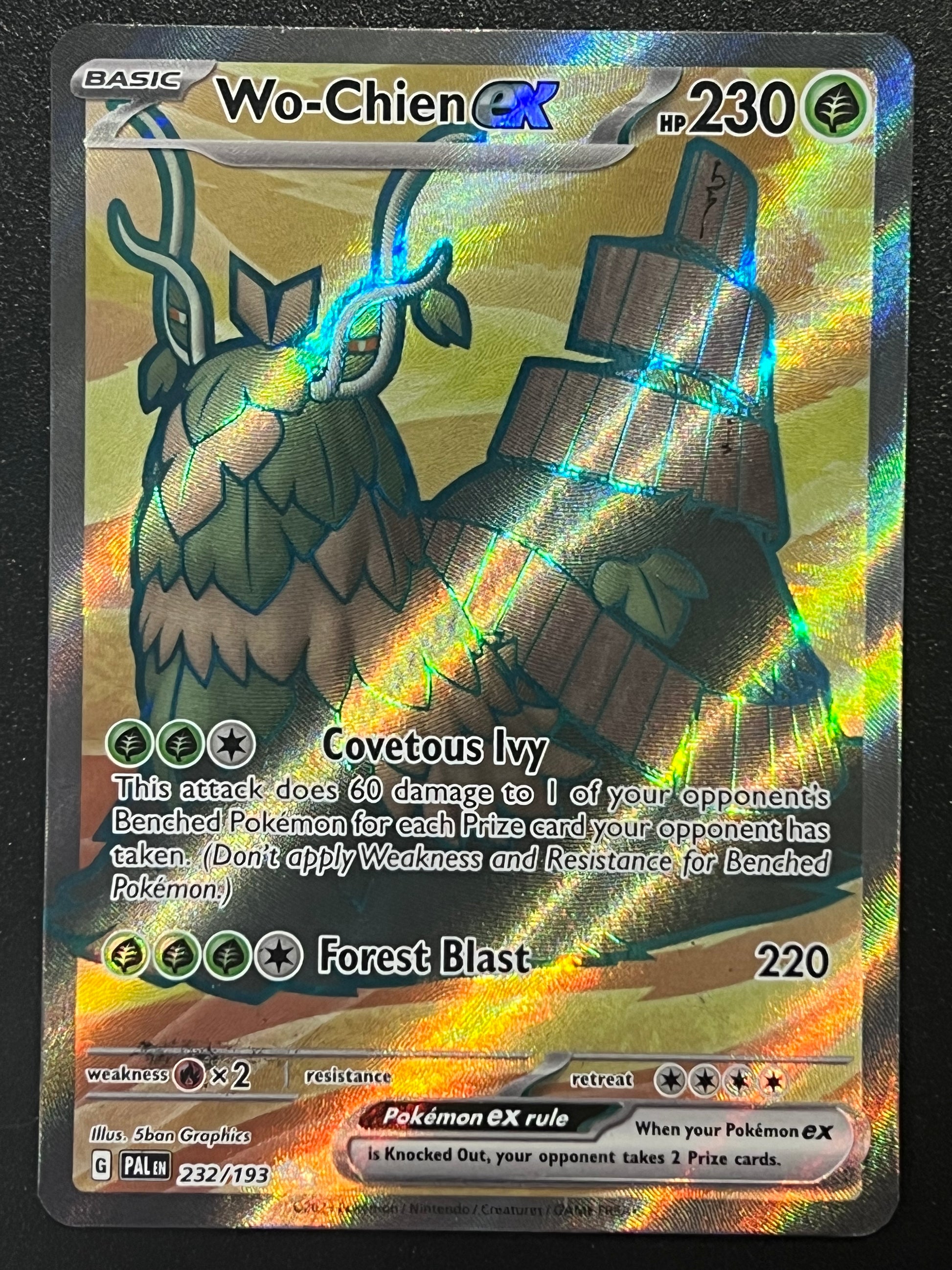 232/193 Wo-Chien Ex - Pokmon Paldea Evolved Ultra Rare Jarvvos 232/193 Wo-Chien Ex - Pokmon Paldea Evolved Ultra Rare Jarvvos