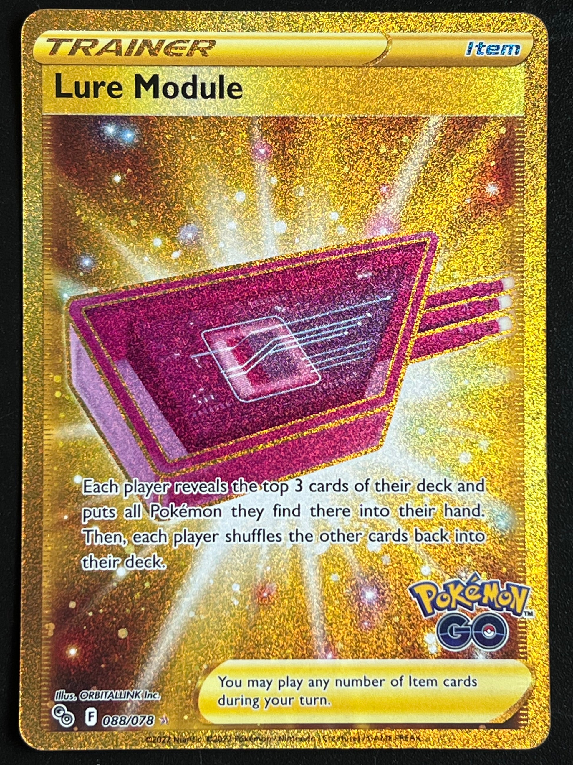 lure module pokemon go gold card Full Art/Lure Secret (088) 2022 Photos are ours of our stock. Lure Module - 088/078 Pokmon