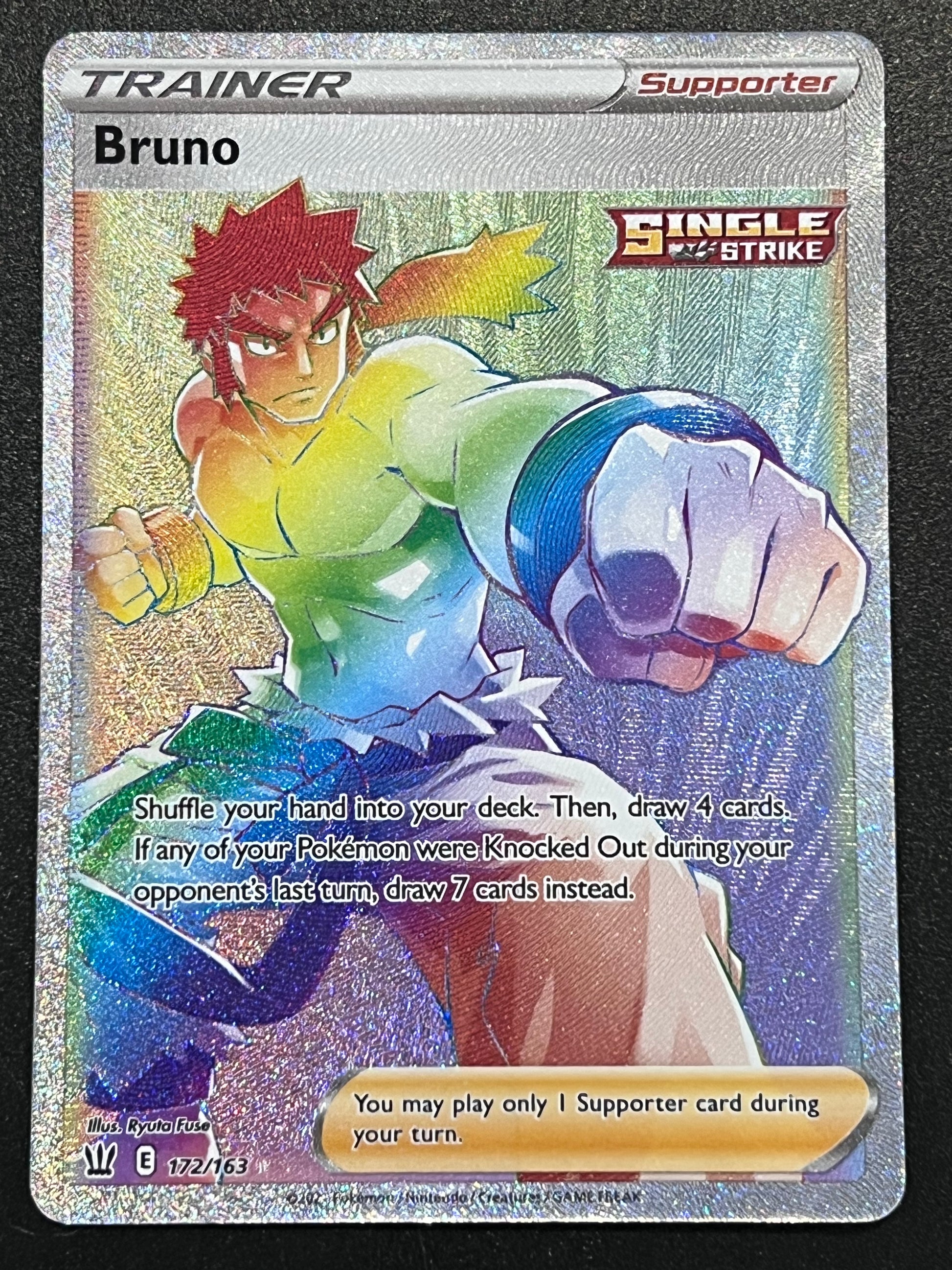 172/163 Bruno - Pokmon Battle Styles Rainbow Secret Rare Jarvvos 172/163 Bruno - Pokmon Battle Styles Rainbow Secret Rare Jarvvos