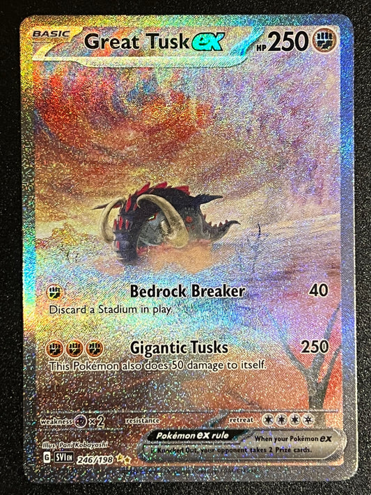 246/198 Great Tusk Ex - Pokémon Scarlet/Violet Base Special Illustration Rare