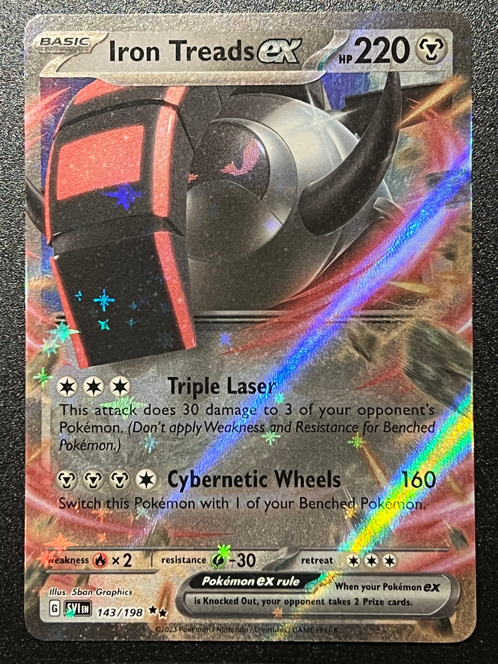 iron treads pokemon card 143/198 Iron Treads Ex