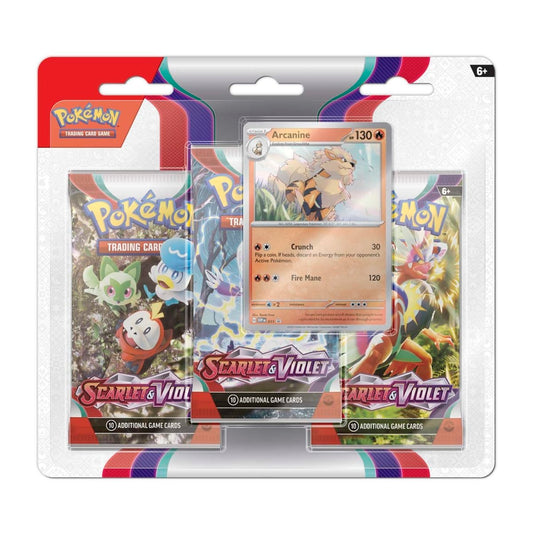 Pokémon TCG: SV01 - Scarlet & Violet Base 3 Booster Blister (Arcanine)