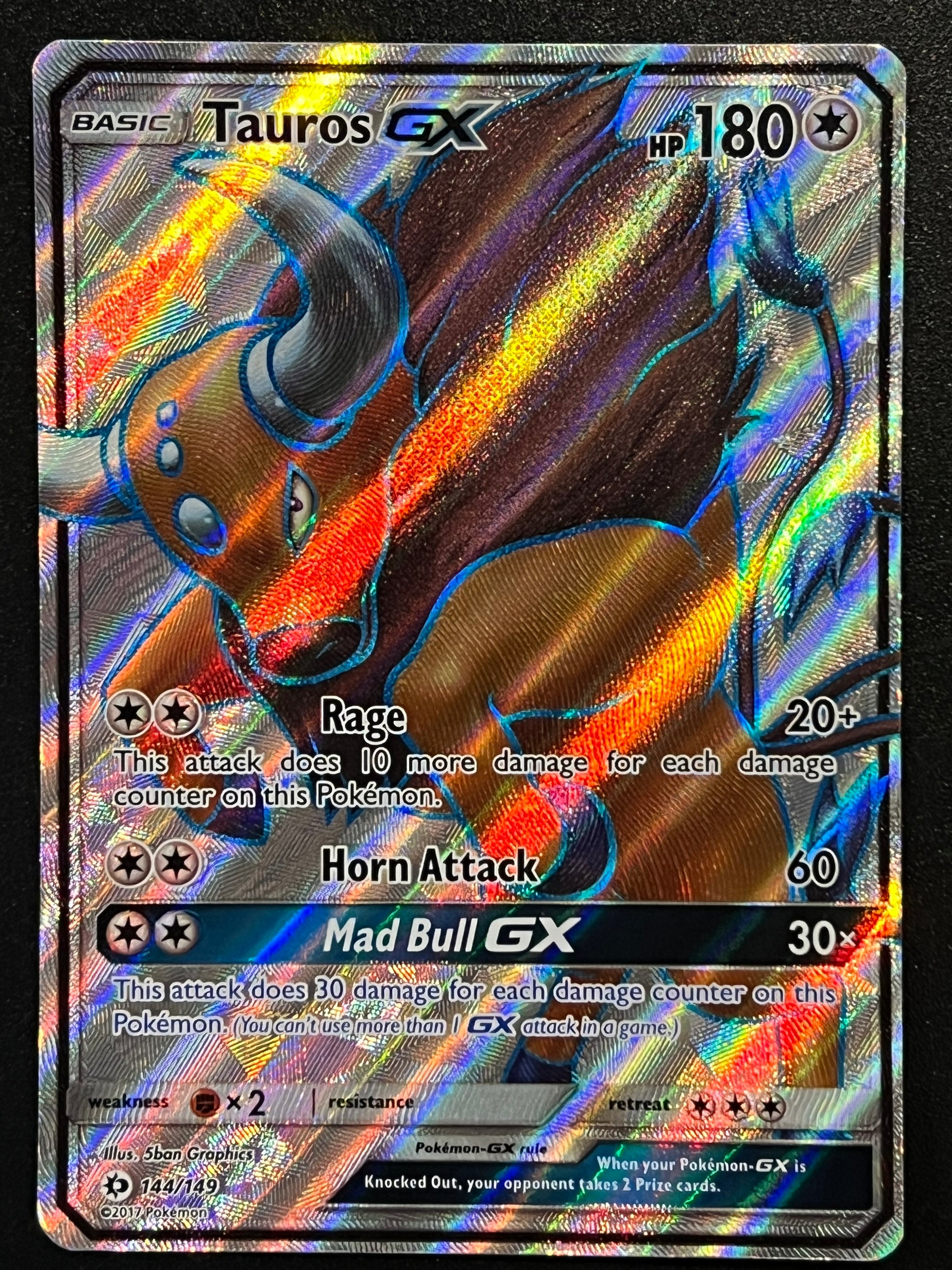 144/149 Tauros Gx - Pokmon Sun/Moon Base Full Art Jarvvos 144/149 Tauros Gx - Pokmon Sun/Moon Base Full Art Jarvvos