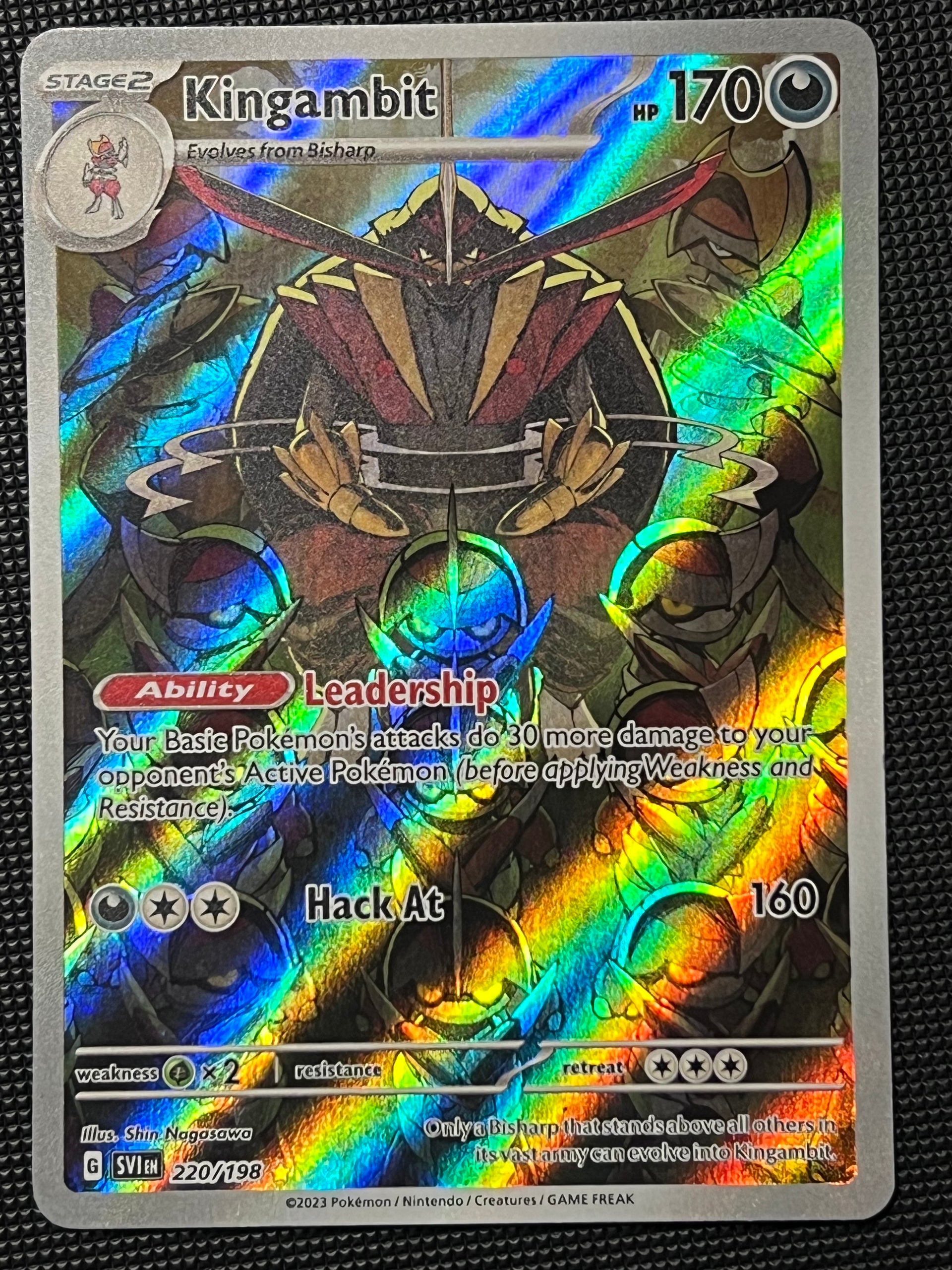 220/198 Kingambit - Pokmon Scarlet/Violet Base Illustration Rare Jarvvos 220/198 Kingambit - Pokmon Scarlet/Violet Base Illustration Rare Jarvvos