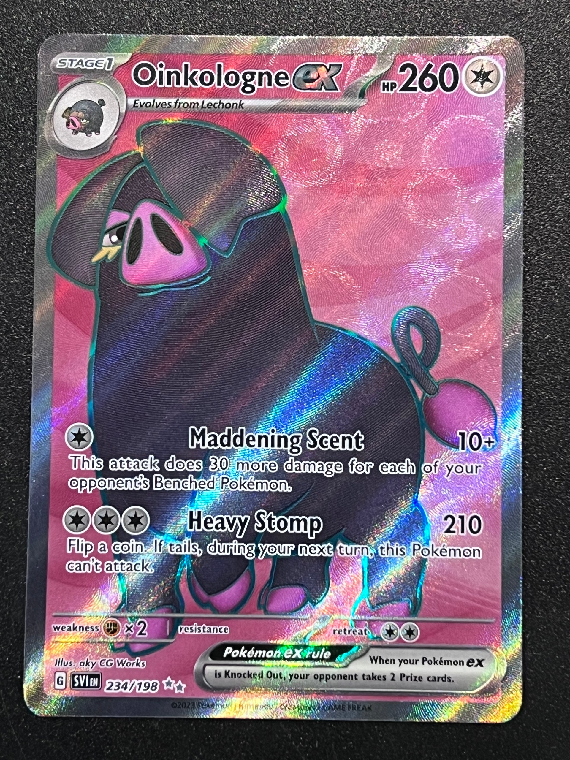 oinkologne pokemon card value Amazon.com: Pokemon - Oinkologne ex 234/198 - Scarlet & Violet - Ultra Rare