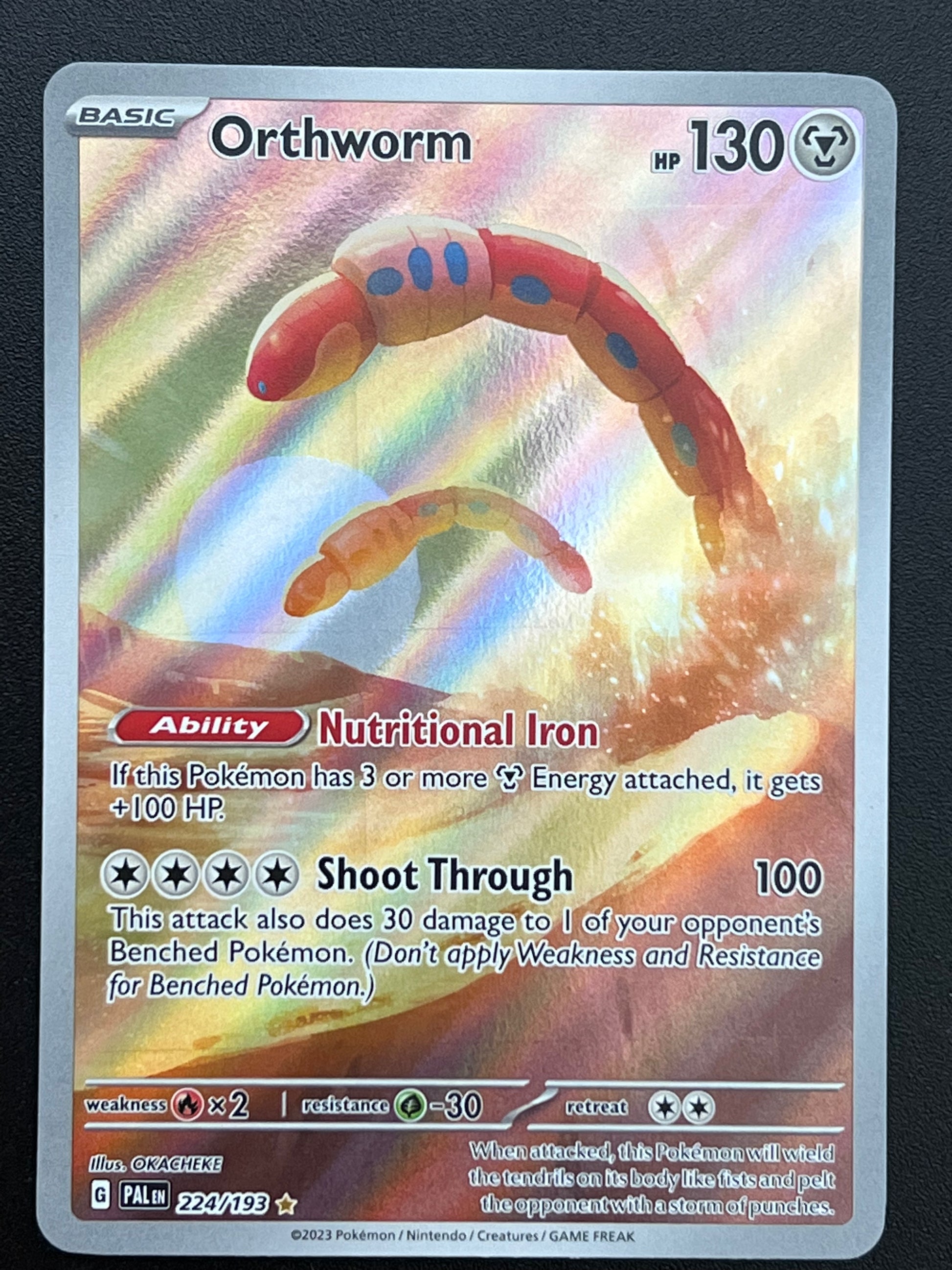 224/193 Orthworm - Pokmon Paldea Evolved Illustration Rare Jarvvos 224/193 Orthworm - Pokmon Paldea Evolved Illustration Rare Jarvvos