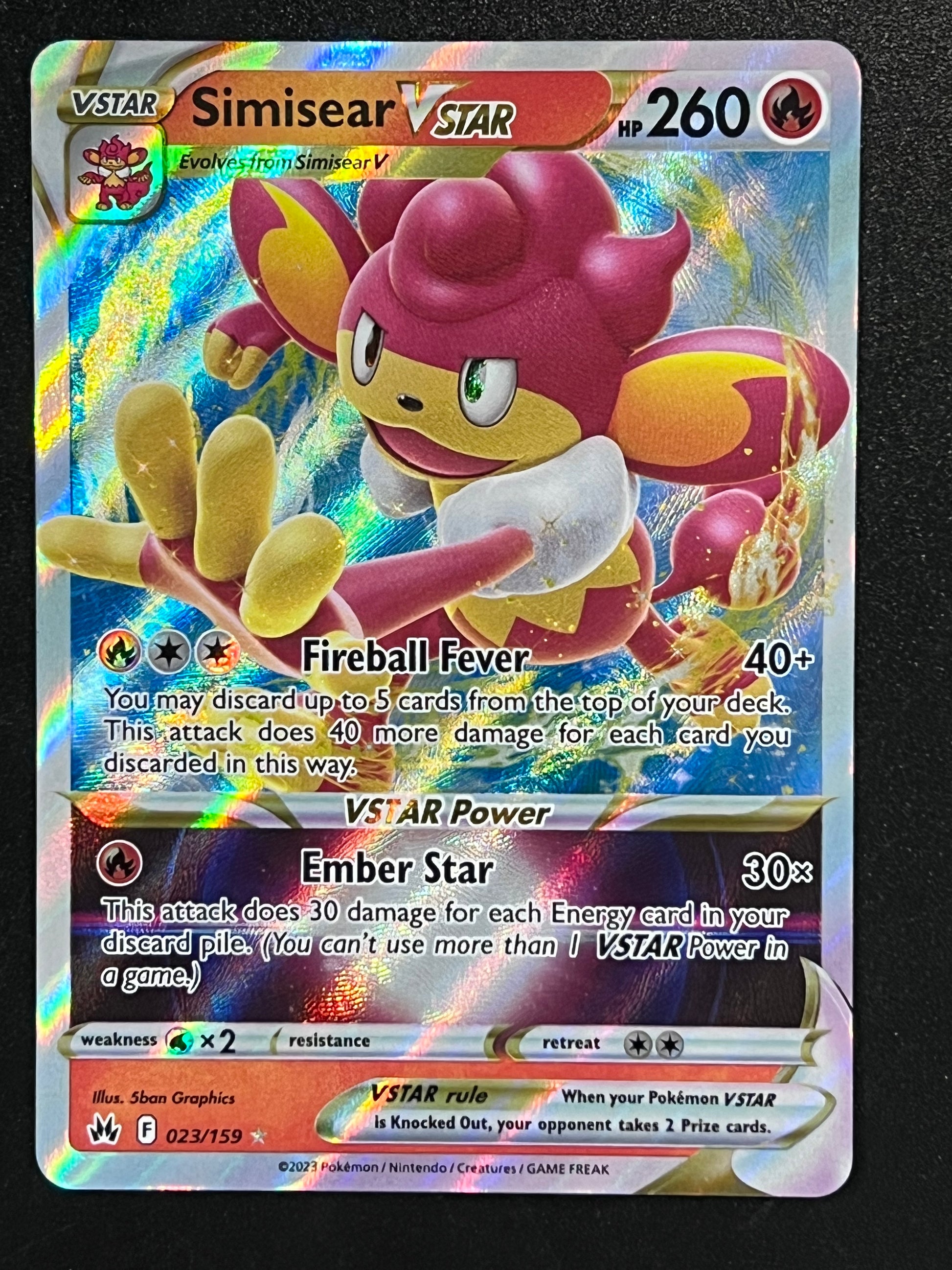 023/159 Simisear VStar - Pokmon Crown Zenith Ultra Rare Jarvvos 023/159 Simisear VStar - Pokmon Crown Zenith Ultra Rare Jarvvos