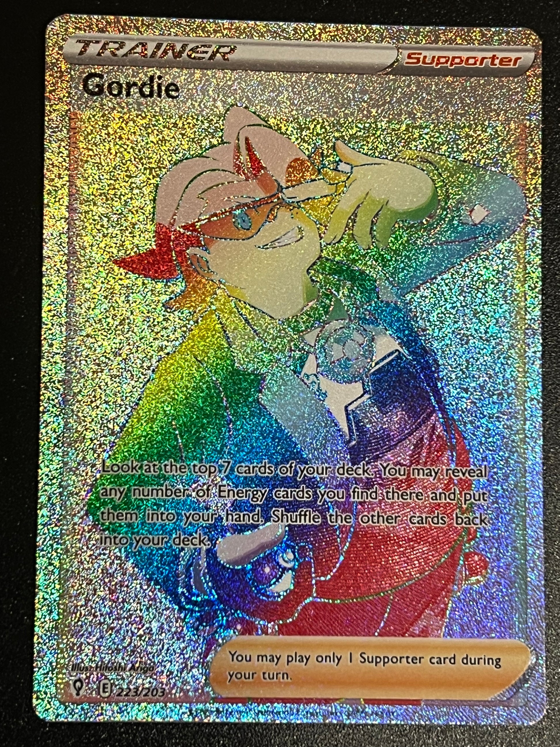 gordie rare card pokemon 223/203 Gordie