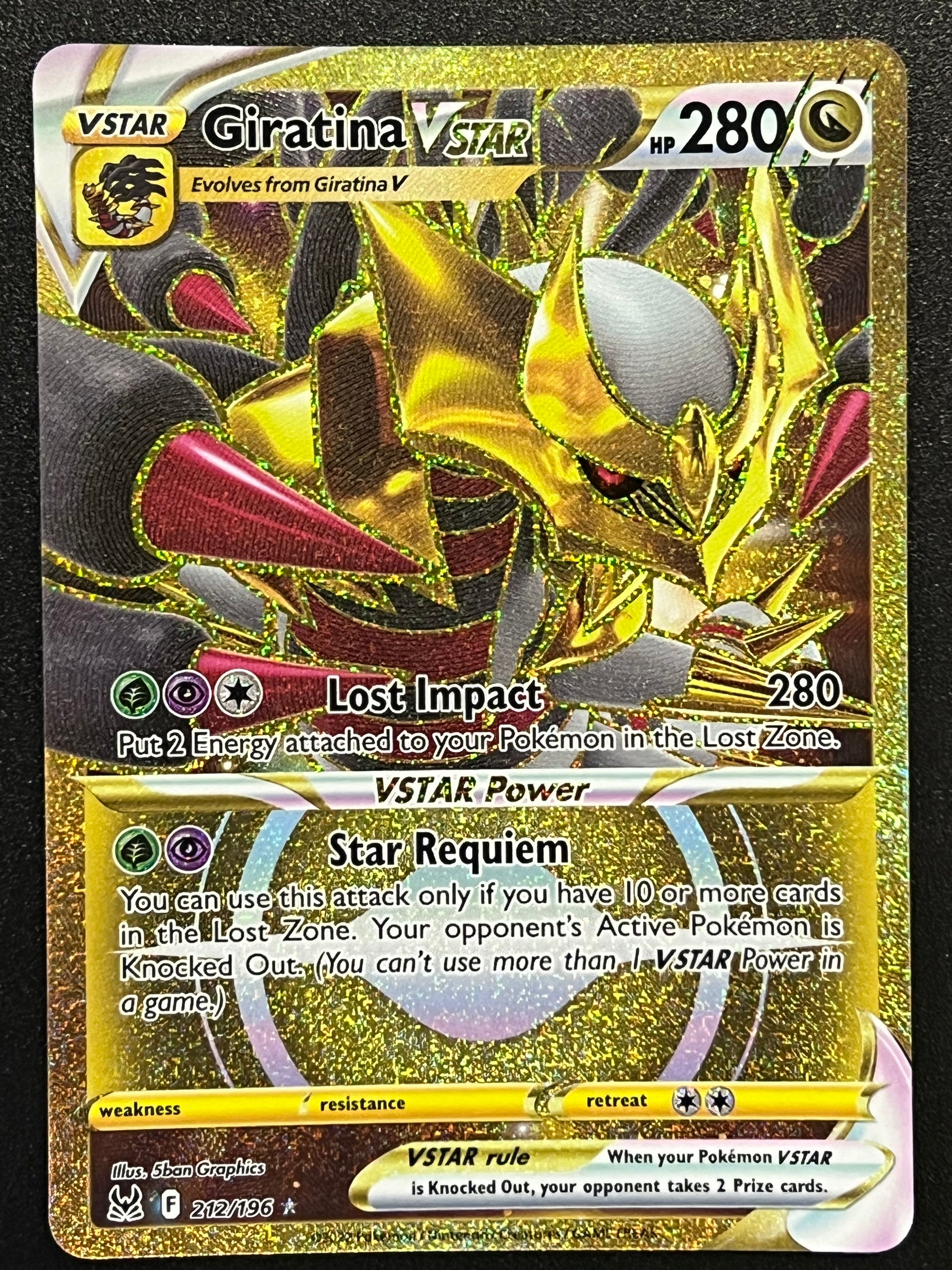 pokemon tcg lost origin 131 196 giratina vstar card Amazon.com: Pokemon - Giratina Vstar - 131/196 main image 0
