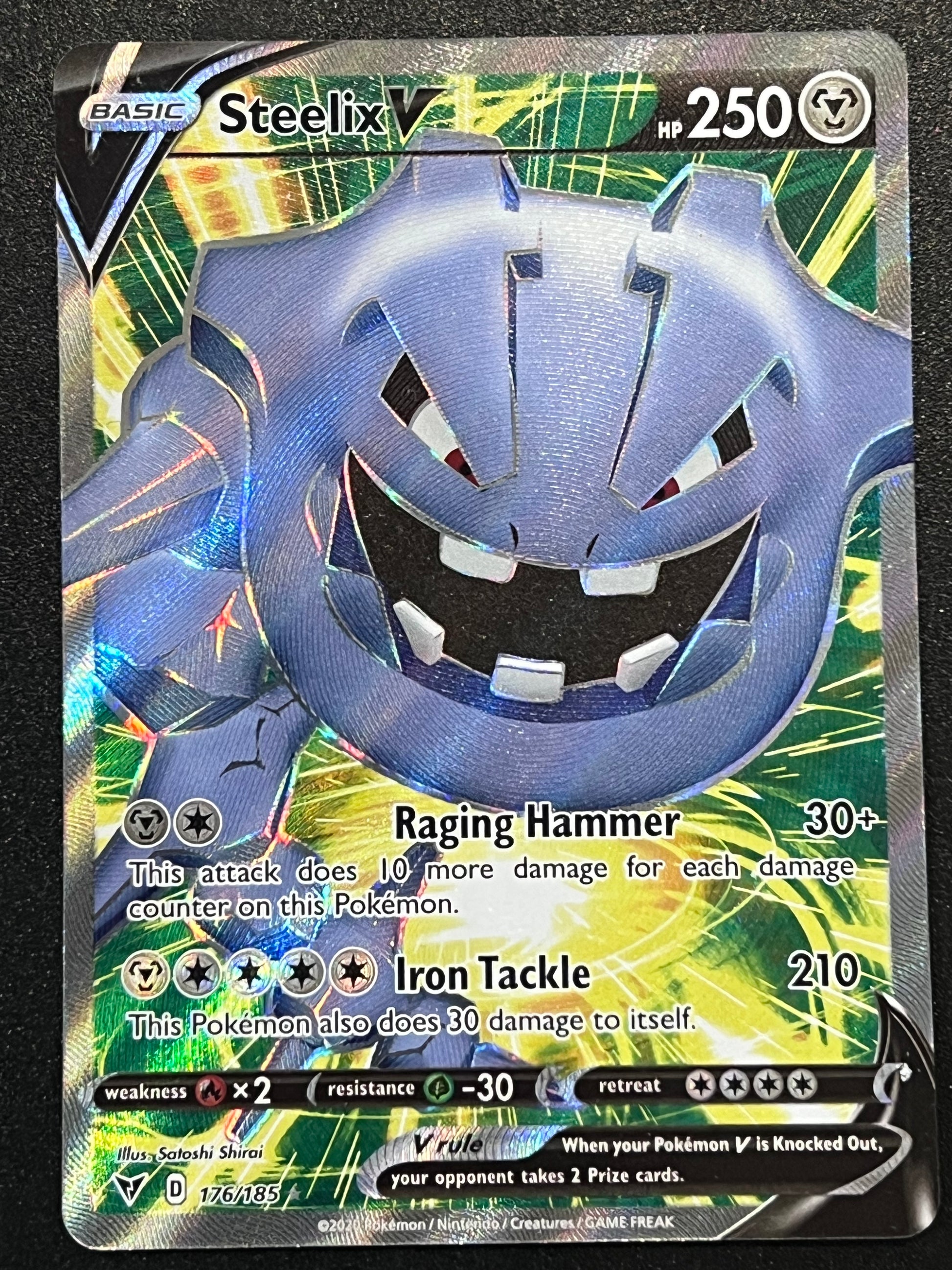 steelix v pokemon card price 176/185 Steelix V