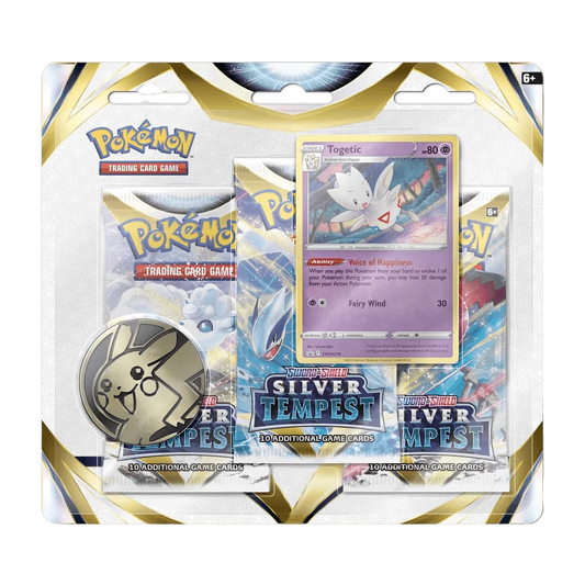 Pokémon TCG: SwSh12 - Silver Tempest 3 Booster Blister (Togetic)