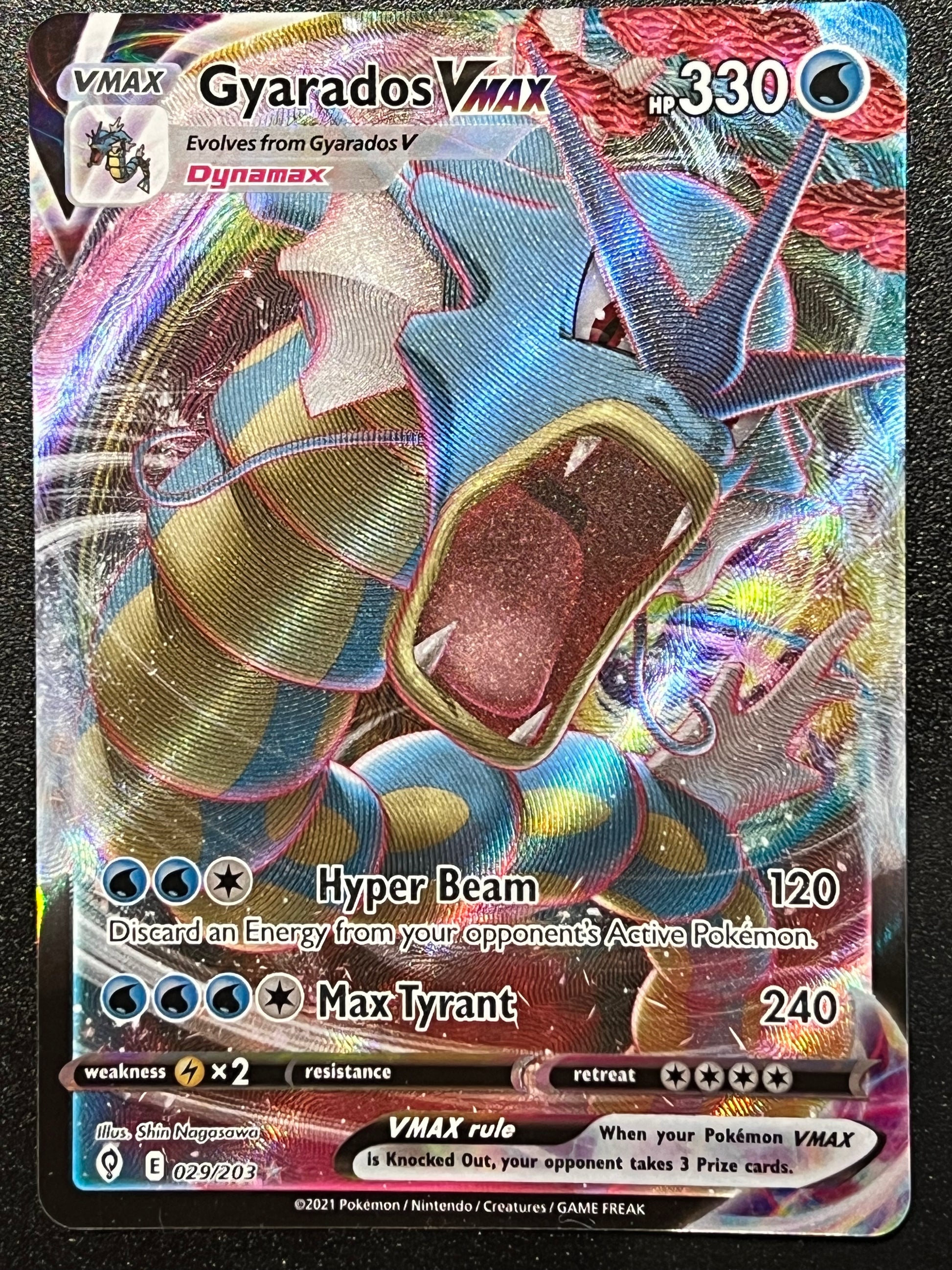 029/203 Gyarados VMax - Evolving Skies Ultra Rare Jarvvos 029/203 Gyarados VMax - Evolving Skies Ultra Rare Jarvvos