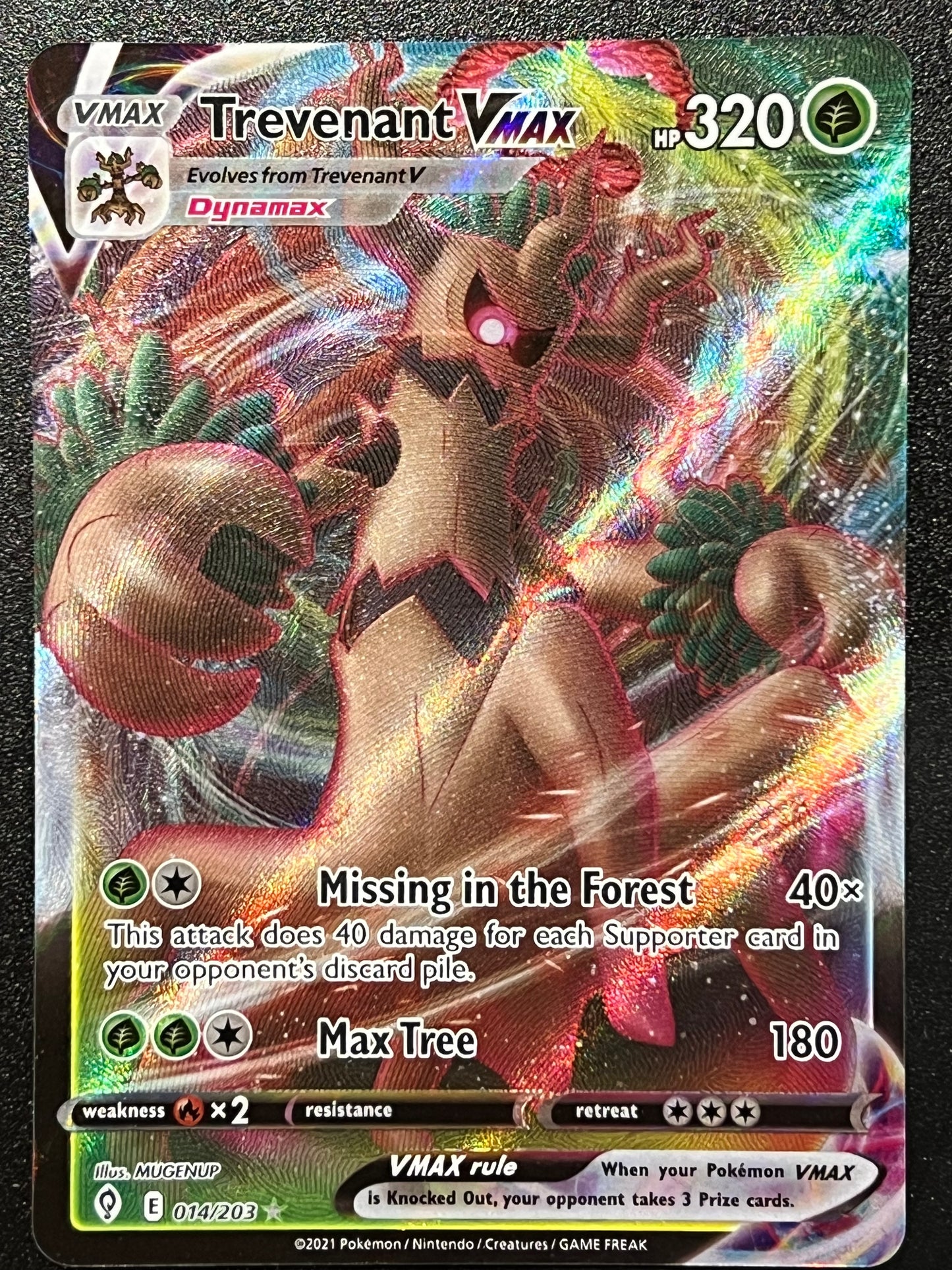 014/203 Trevenant VMax - Evolving Skies Ultra Rare