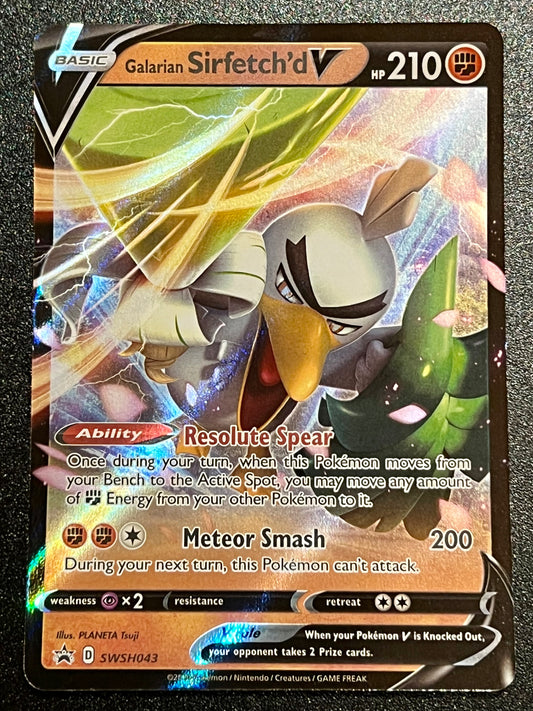 SWSH043 Galarian Sirfetch’d V - Black Star Promo
