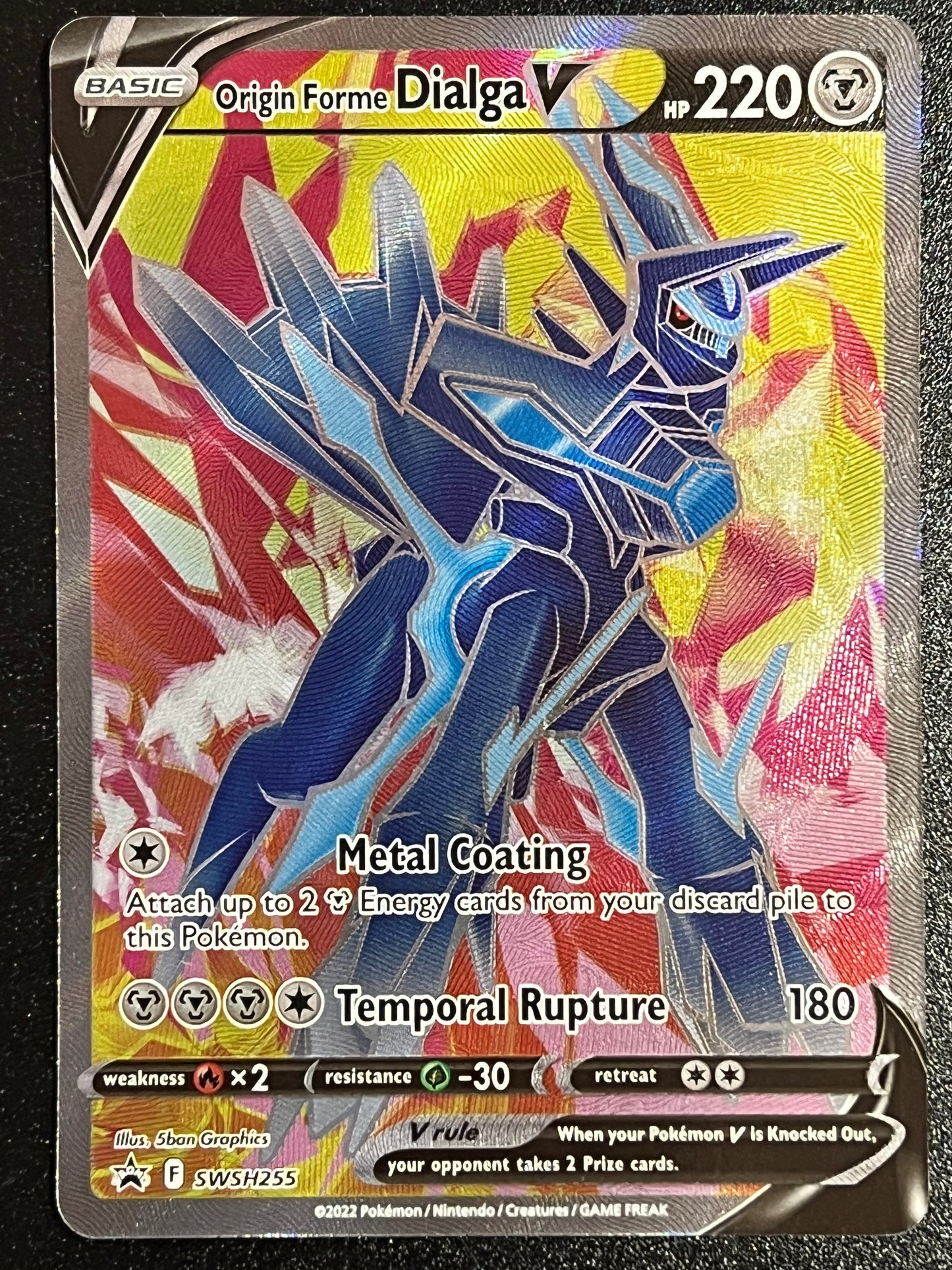 Origin Forme Dialga V - SWSH255 Holo Promo Black Star