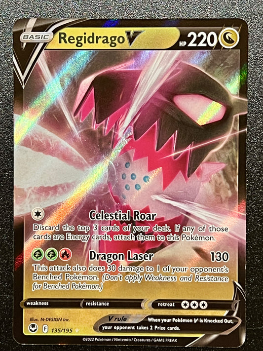 135/195 Regidrago V - Pokémon Silver Tempest Ultra Rare
