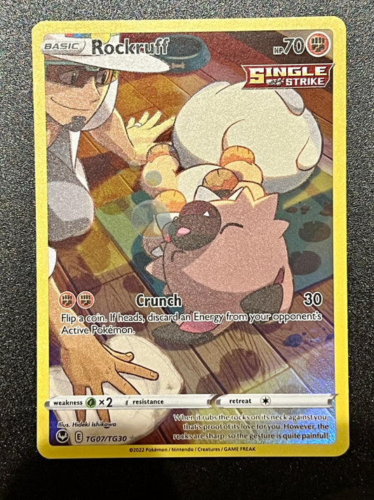 TG07/TG30 Rockruff - Pokémon Silver Tempest Trainer Gallery