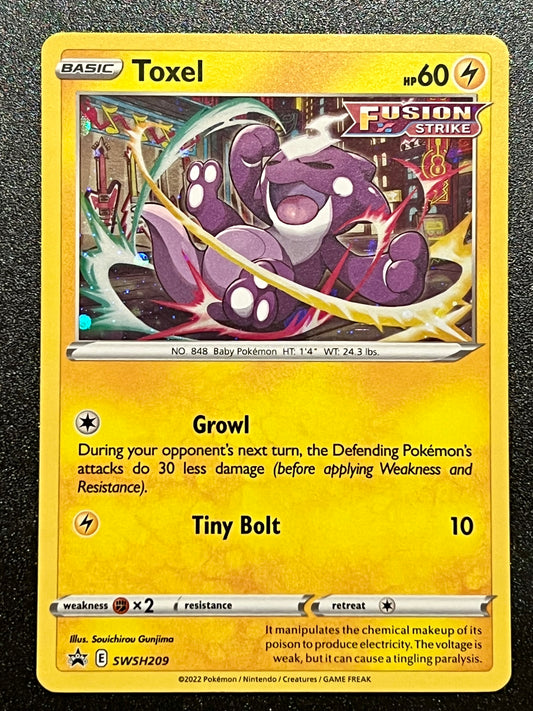 Toxel - SWSH209 Holo Promo Black Star