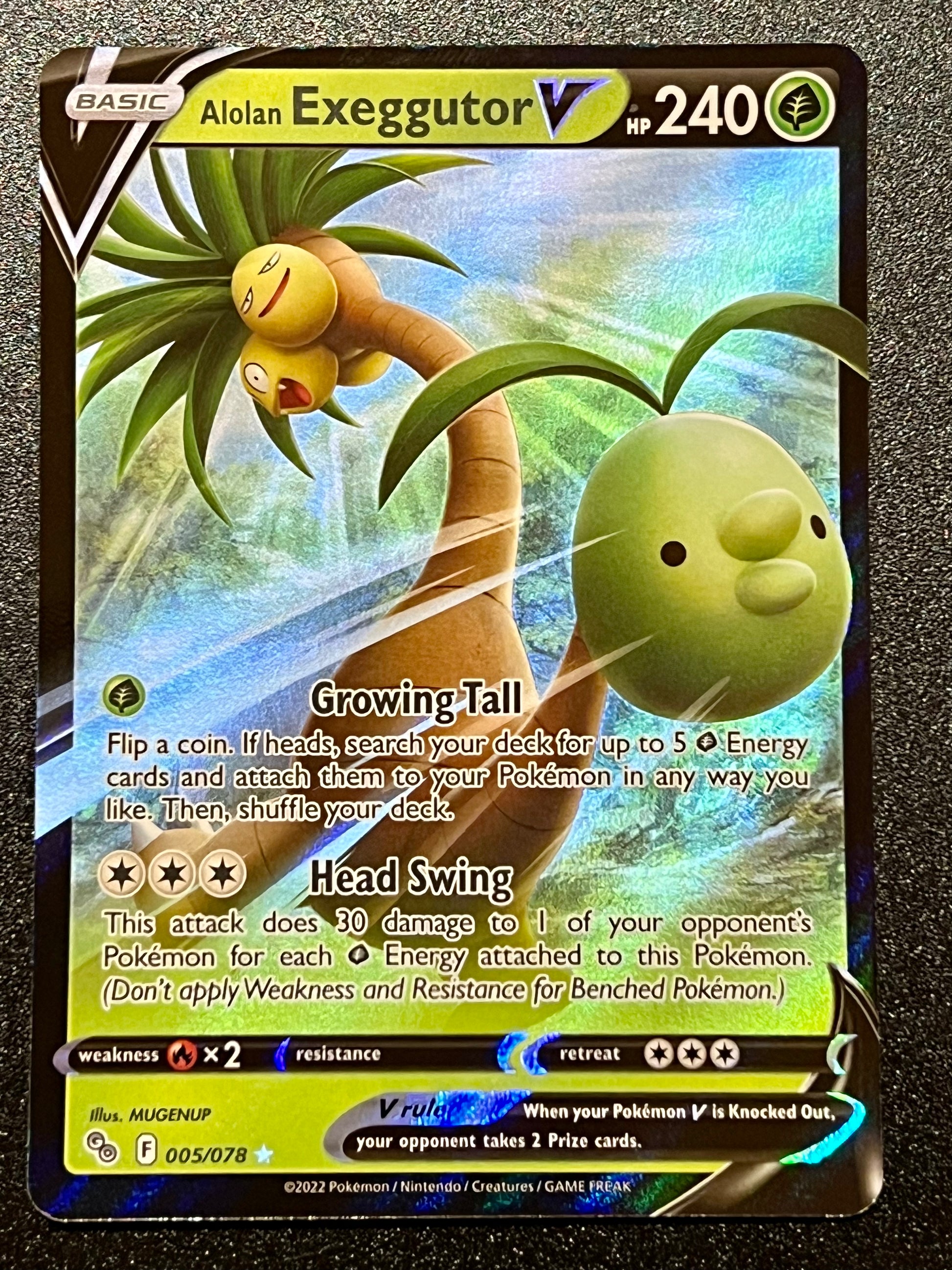 alolan exeggutor v pokemon go card Alolan Exeggutor V