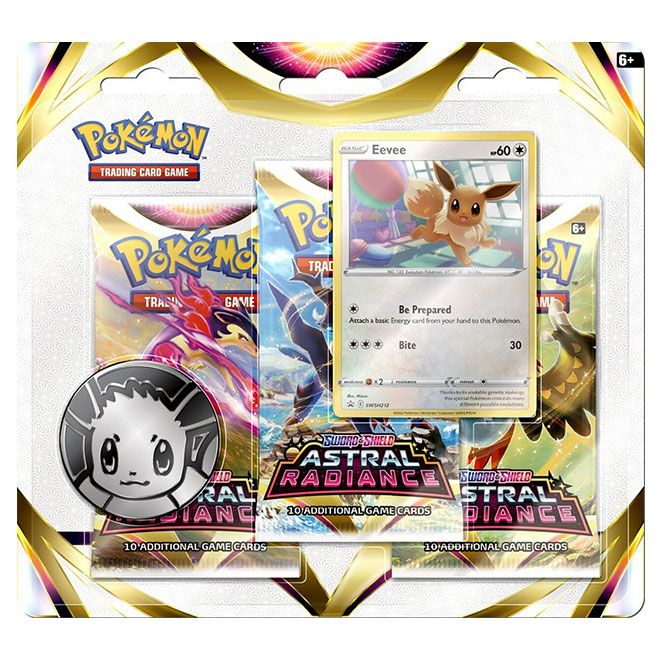 Pokémon TCG: SwSh10 - Astral Radiance 3 Booster Blister (Eevee)