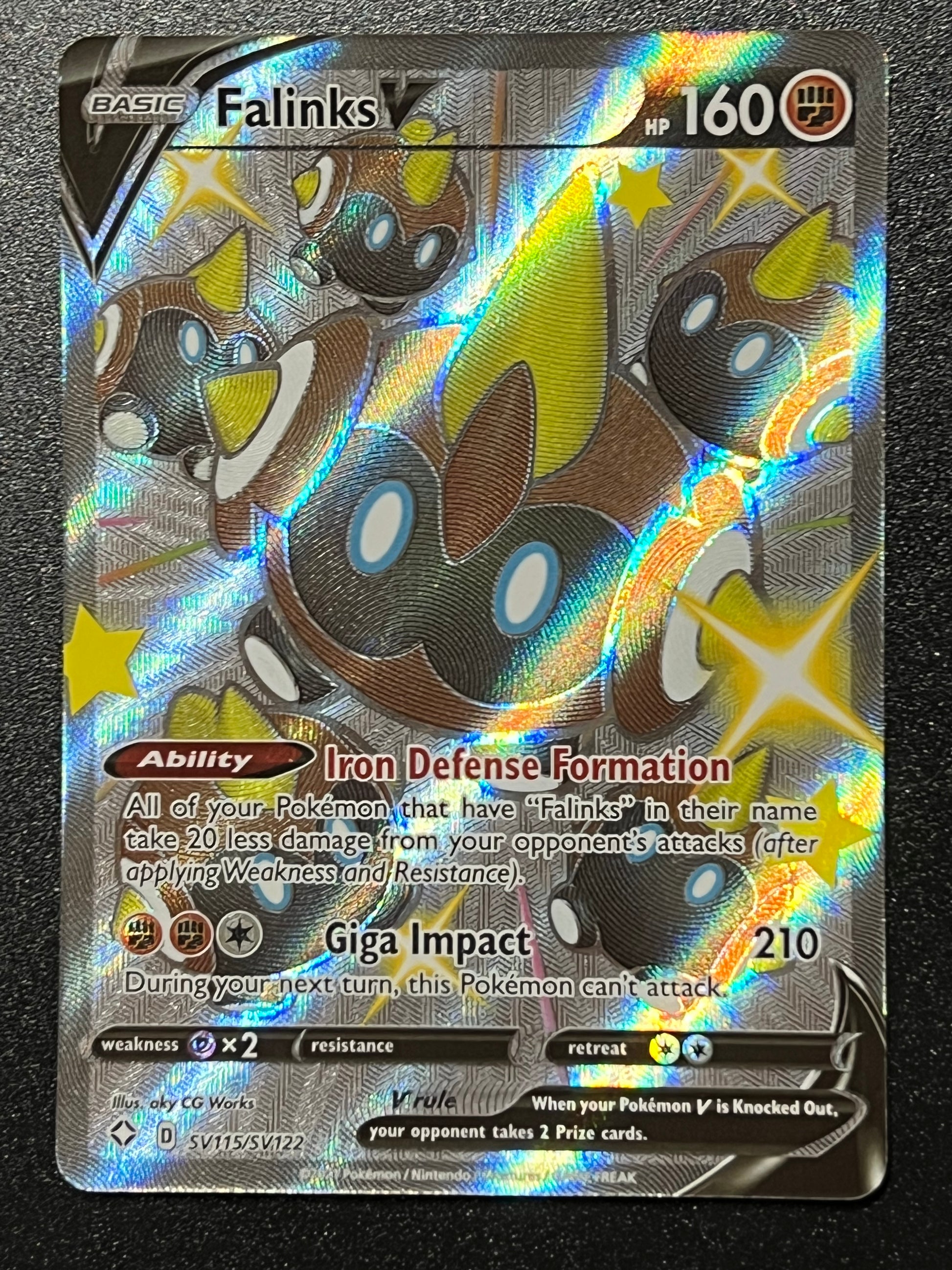 Falinks V - SV115/SV122 Shining Fates Rare Holo V Jarvvos Falinks V - SV115/SV122 Shining Fates Rare Holo V Jarvvos