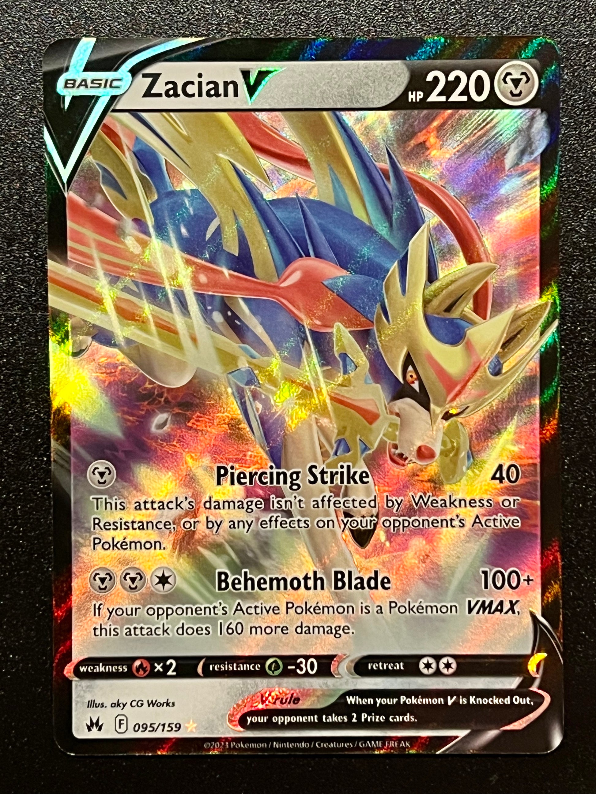 095/159 Zacian V - Pokmon Crown Zenith Ultra Rare Jarvvos 095/159 Zacian V - Pokmon Crown Zenith Ultra Rare Jarvvos