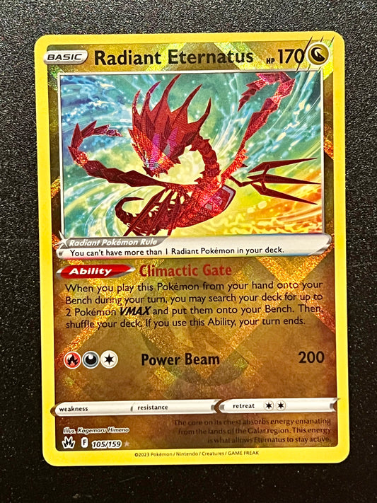 105/159 Radiant Eternatus - Pokémon Crown Zenith Radiant Rare