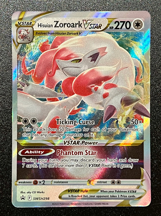 SWSH298 Hisuian Zoroark VStar - Black Star Promo