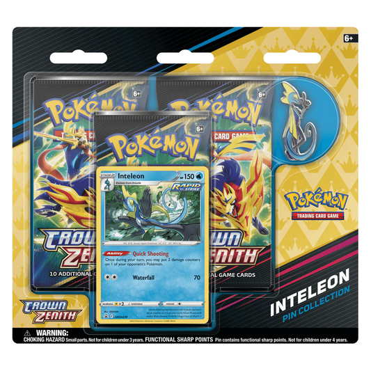 Pokémon TCG: SwSh12.5 - Crown Zenith 3 Booster Blister (Inteleon)