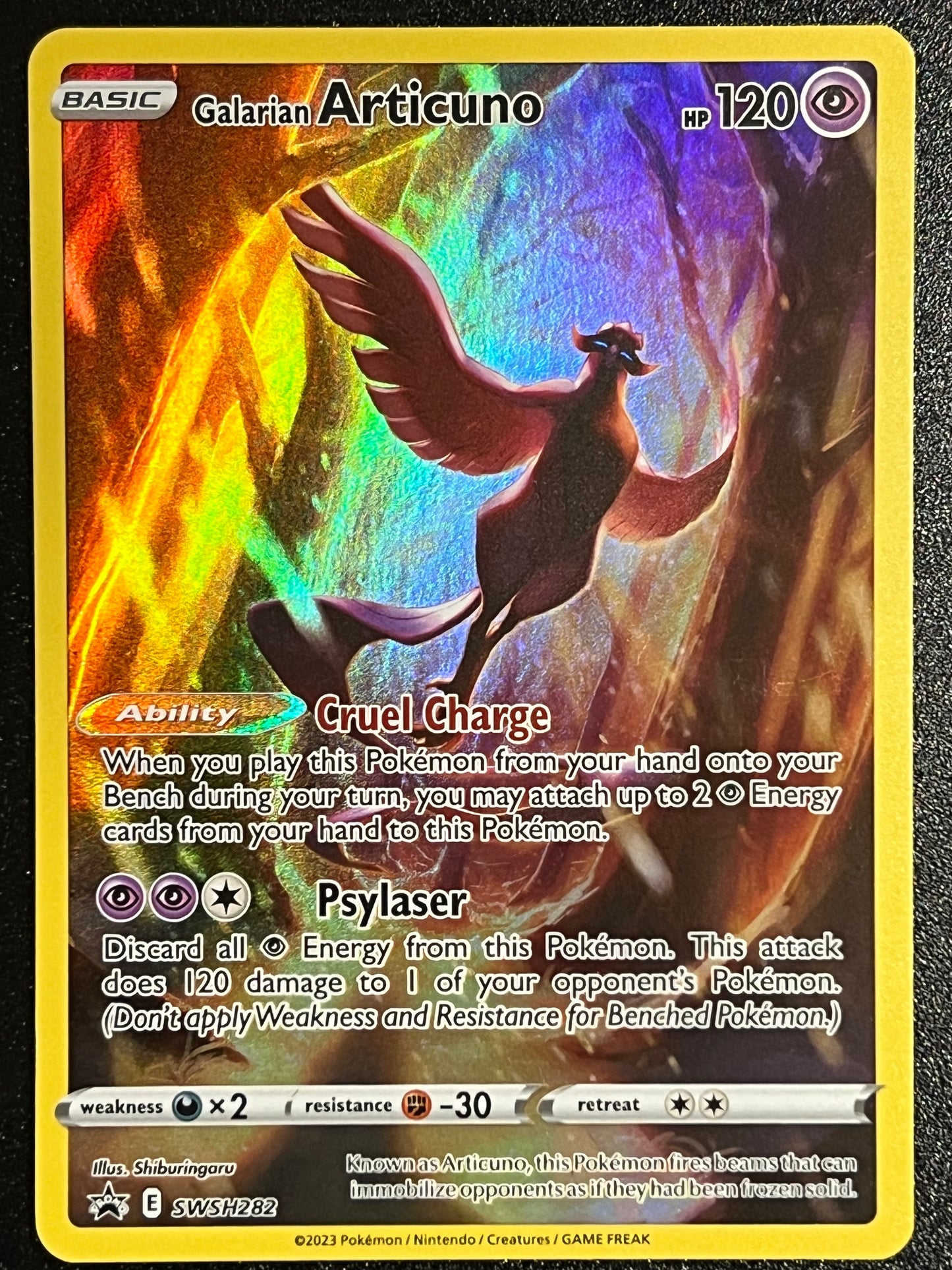 Galarian Articuno - SWSH282 Holo Promo Black Star
