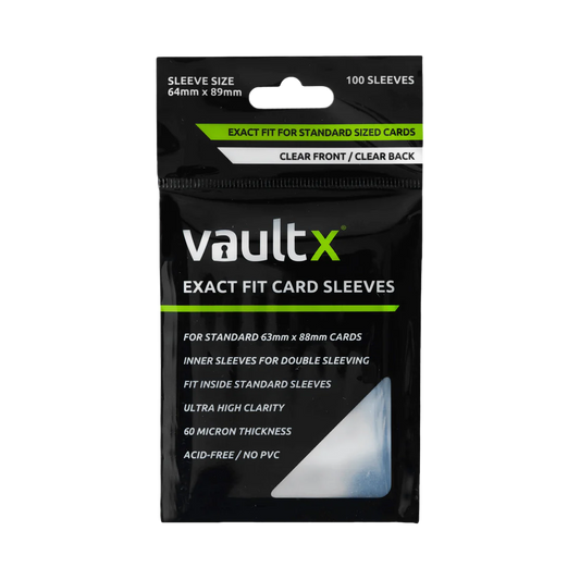 Vault X Exact Fit Card Sleeves (100pk)