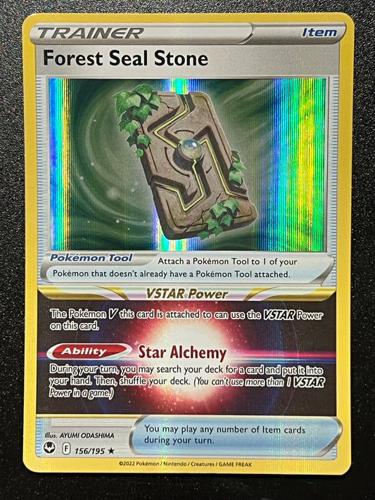 156/195 Forest Seal Stone - Pokémon Silver Tempest Rare Holo