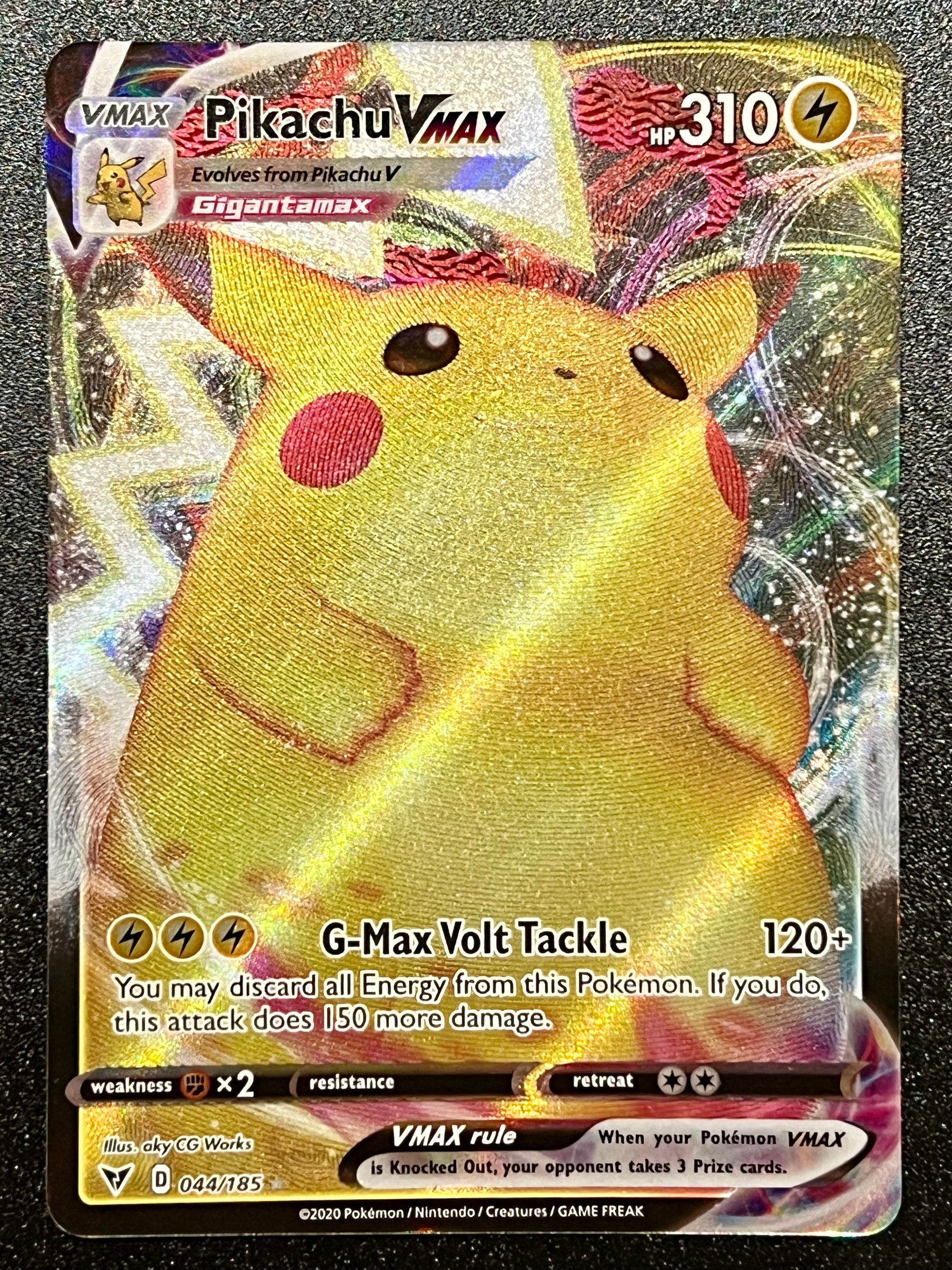 044/185 Pikachu VMax - Pokmon Vivid Voltage Ultra Rare Jarvvos 044/185 Pikachu VMax - Pokmon Vivid Voltage Ultra Rare Jarvvos