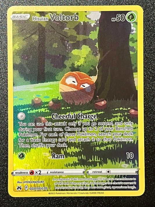 GG01/GG70 Hisuian Voltorb - Pokémon Crown Zenith Holo Rare