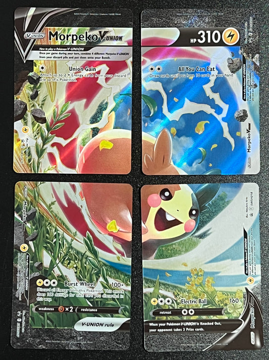SWSH215, SWSH216, SWSH217, SWSH218 Morpeko V-Union - Black Star Promo
