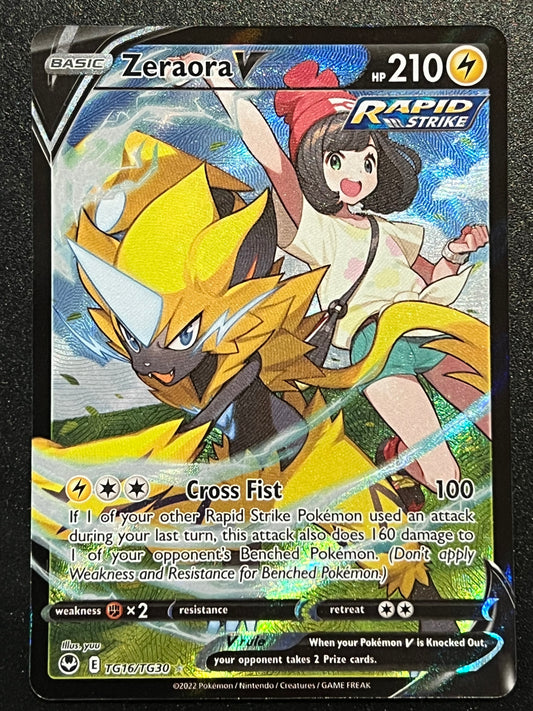 Zeraora V - TG16/TG30 Silver Tempest Rare Holo