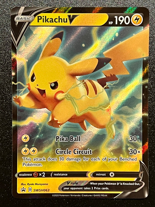 SWSH063 Pikachu V - Black Star Promo