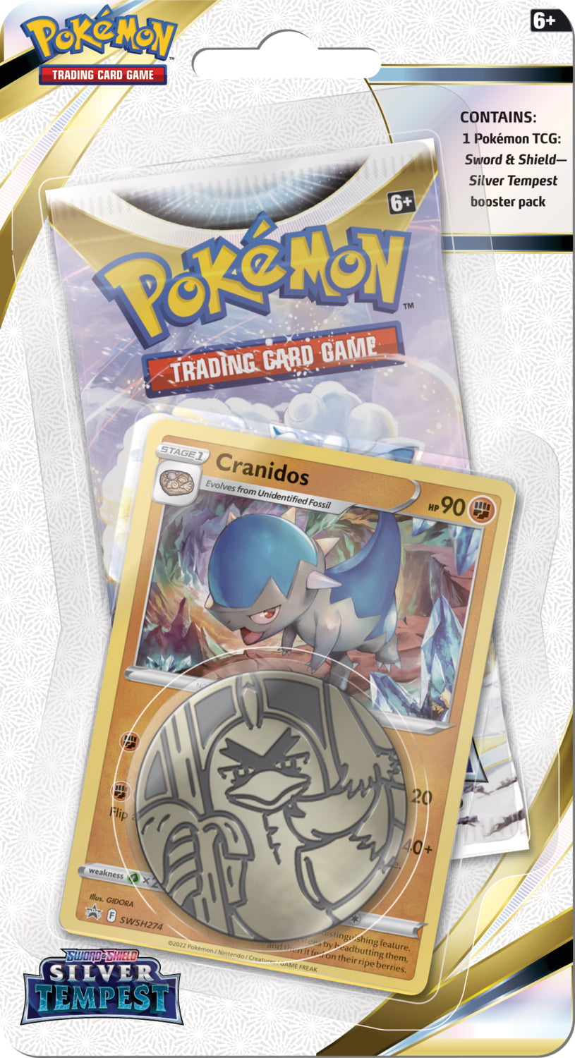 Pokémon TCG: SwSh12 - Silver Tempest Checklane Blister (Cranidos)