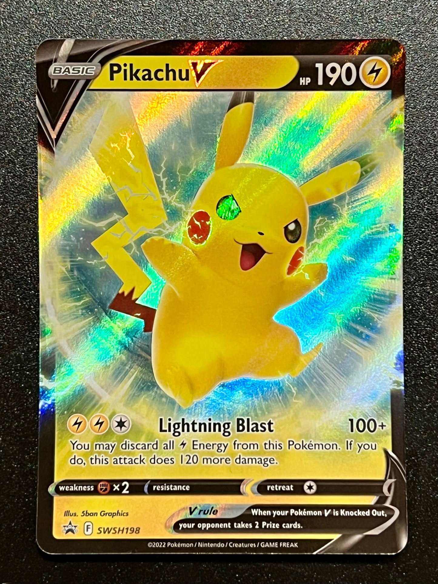 Pikachu V - SWSH198 Holo Promo Black Star