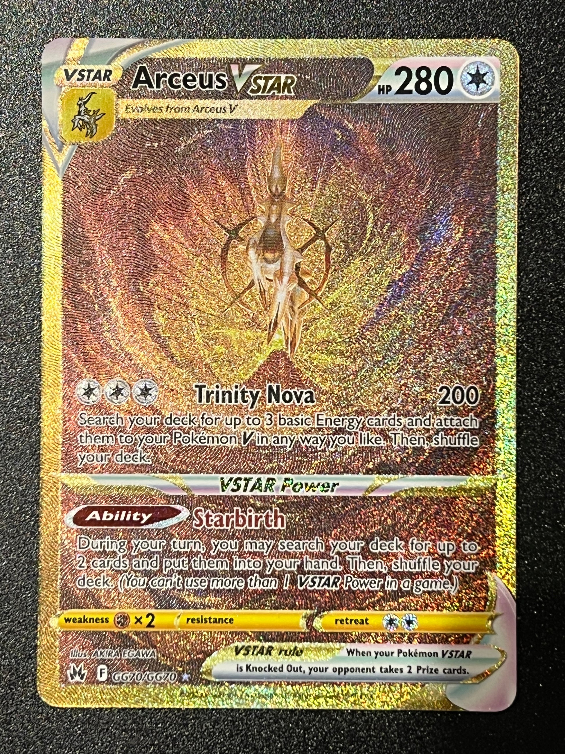 GG70/GG70 Arceus VStar - Pokmon Crown Zenith Gold Secret Rare Jarvvos GG70/GG70 Arceus VStar - Pokmon Crown Zenith Gold Secret Rare Jarvvos
