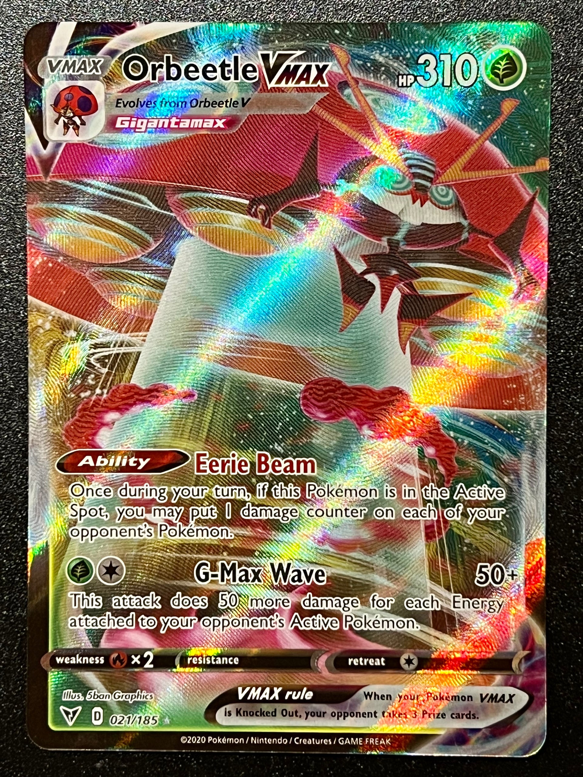 021/185 Orbeetle VMax - Pokmon Vivid Voltage Ultra Rare Jarvvos 021/185 Orbeetle VMax - Pokmon Vivid Voltage Ultra Rare Jarvvos
