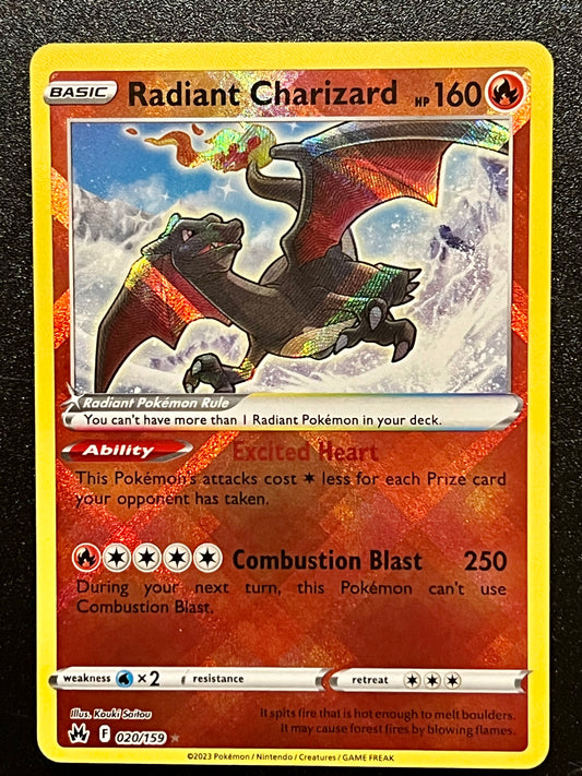 Radiant Charizard - 020/159 Crown Zenith Radiant Rare Holo