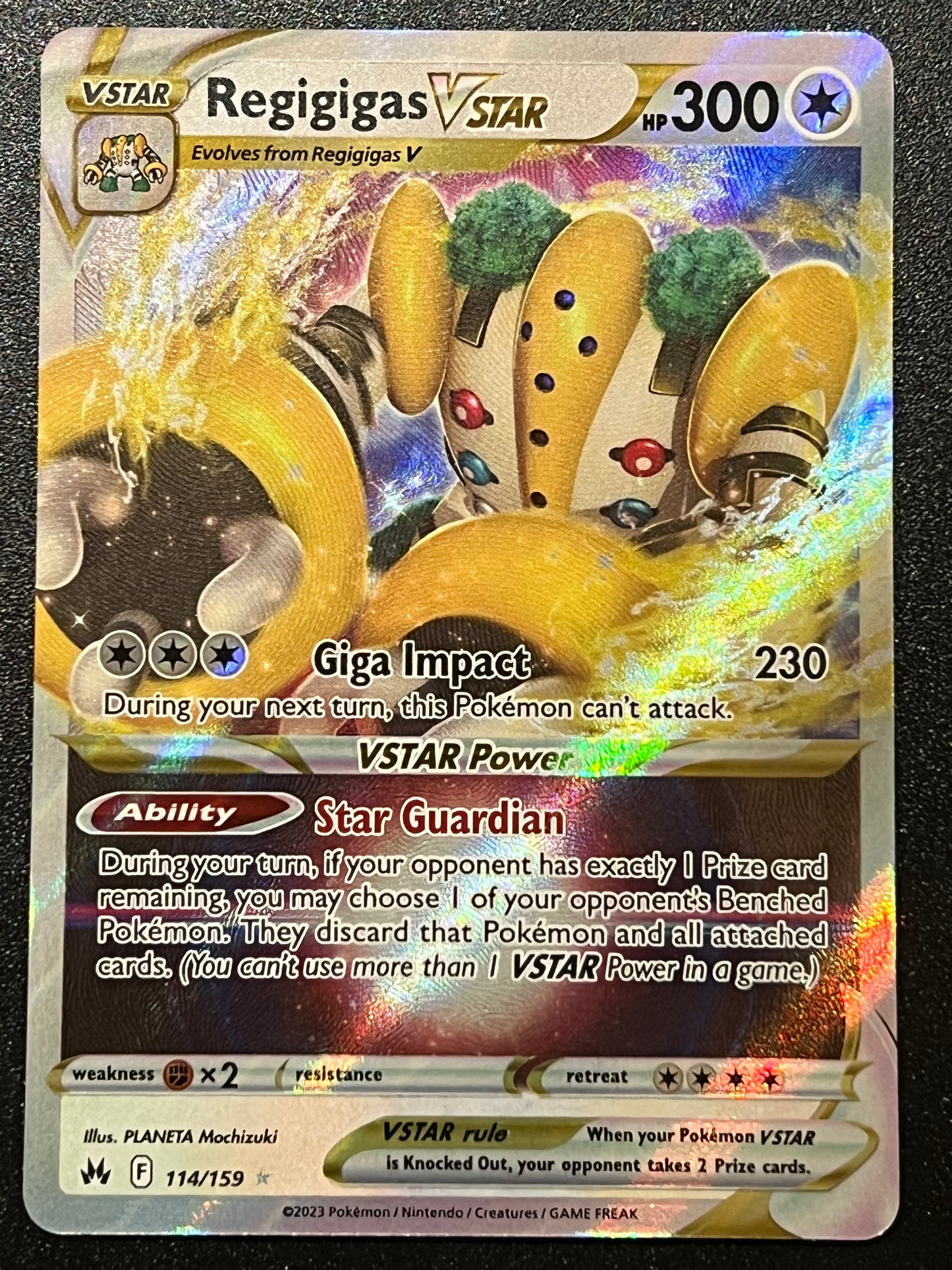 Regigigas V & VSTAR - 114/159 - Crown Zenith - Pokemon Ultra Rare