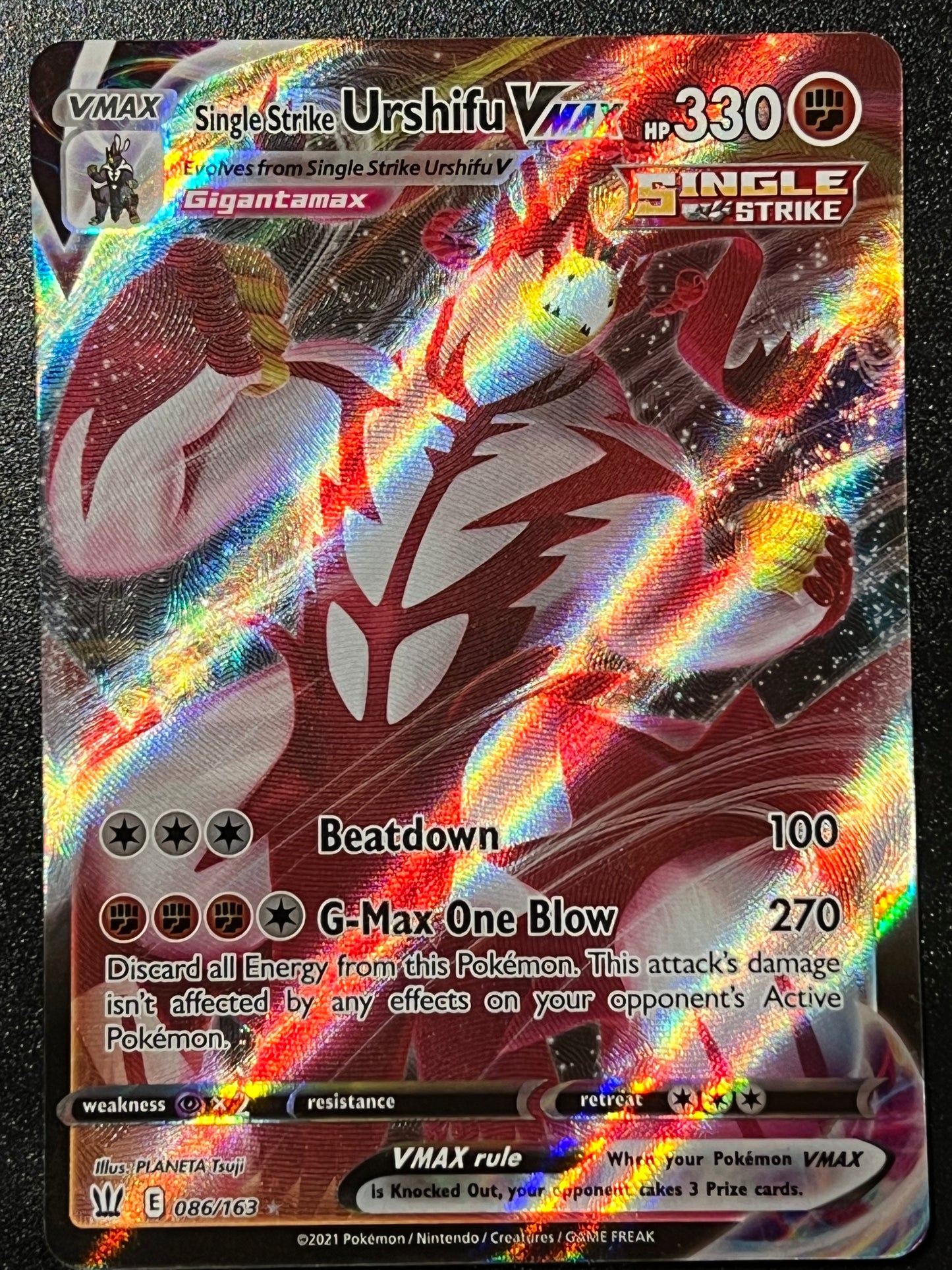 Single Strike Urshifu VMax - 086/163 Battle Styles Rare Holo VMax – Jarvvos